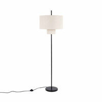 Lámpara de Pie DALIAS de 75,5 cm en negro con pantalla de tela