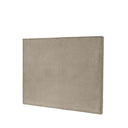 Cabecero tapizado MISTRAL liso en taupe, 150 cm de ancho