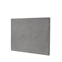 Cabecero tapizado MISTRAL liso en gris oscuro, 180 cm de ancho