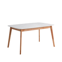 Mesa ENMA 120 Extensible Blanco/Roble