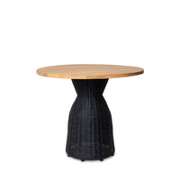 Mesa CHIARA Redonda de Teca y Ratán