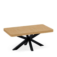 Mesa GLADYS Rectangular Extensible Roble/Negro