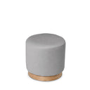 Puff ANGUS con base de madera de fresno