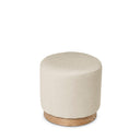 Puff ANGUS con base de madera de fresno