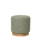 Puff ANGUS con base de madera de fresno