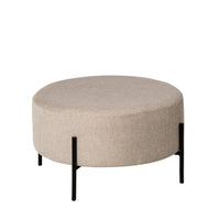Puff CAMILO redondo de Ø60 cm con patas metálicas