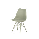 Silla KENDRA, en menta, vista en perspectiva