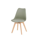 Silla KARINA, en menta, vista en perspectiva