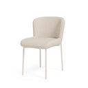 Silla Zoey con pata beige y tela antimanchas