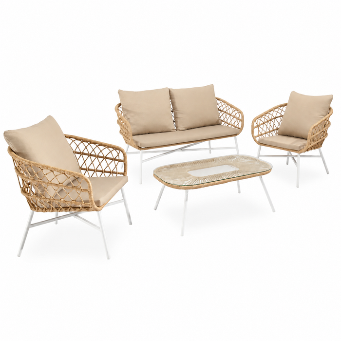 Conjunto PERUGIA Sofá + 2 Sillones + Mesa Centro | MB Mobles
