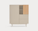Mueble auxiliar alto OTTO de 100 cm con 2 puertas y 2 cajones – Teulat