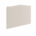 Cabecero DUBAI de líneas curvas en tejido Kido 4, beige
