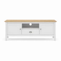 Mueble TV MUSGO de 158 cm con 2 puertas, 1 cajón y 1 hueco