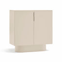 Mueble auxiliar alto TOTEM de 110 cm con 2 puertas, en arena – Teulat