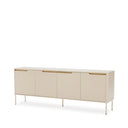 Aparador Bergen de 200 cm con cuatro puertas, vista frontal