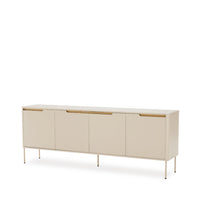 Aparador Bergen beige de 200 cm con 4 puertas