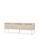 Mueble TV Bergen de 152 cm con tres puertas, vista frontal