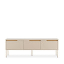 Mueble TV Bergen de 152 cm, detalle del frente