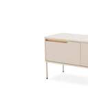 Mueble TV Bergen de 152 cm con las puertas abiertas