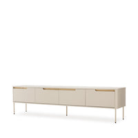 Mueble TV Bergen beige de 200 cm con 4 puertas