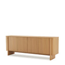 Aparador SIDNEY de 200 cm con 4 puertas, visto en tres cuartos