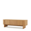 Mueble TV SIDNEY de 160 cm con 3 puertas, visto en tres cuartos