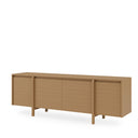 Mueble TV PACIFIC de 180 cm con 4 puertas, visto en tres cuartos