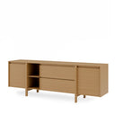 Mueble TV PACIFIC de 180 cm con puertas y cajones, visto en tres cuartos