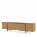 Mueble TV PACIFIC de 240 cm con 5 puertas, visto en tres cuartos