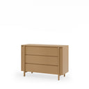 Cómoda PACIFIC de 120 cm con 3 cajones, vista en tres cuartos