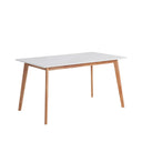 Mesa ALICE 120 Fija Blanco/Roble | MB Mobles