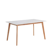 Mesa ALICE 120 Fija Blanco/Roble