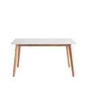 Mesa ALICE 120 Fija Blanco/Roble | MB Mobles