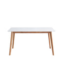 Mesa MARIE 140 Fija Blanco/Roble | MB Mobles