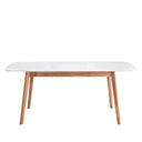 Mesa ENMA 120 Extensible Blanco/Roble | MB Mobles