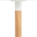 Mesa MIRA 120 Redonda Fija Blanco/Roble | MB Mobles