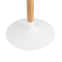 Mesa MIRA 120 Redonda Fija Blanco/Roble | MB Mobles