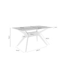 Mesa DELLA Cristal Fija | MB Mobles