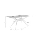 Mesa DELLA Cristal Fija | MB Mobles