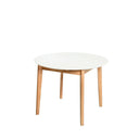 Mesa LIANA 100 Redonda Extensible Blanco | MB Mobles
