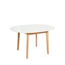 Mesa LIANA 100 Redonda Extensible Blanco | MB Mobles