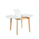 Mesa LIANA 100 Redonda Extensible Blanco | MB Mobles