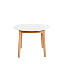 Mesa LIANA 100 Redonda Extensible Blanco | MB Mobles