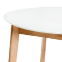 Mesa LIANA 100 Redonda Extensible Blanco | MB Mobles