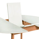 Mesa LIANA 100 Redonda Extensible Blanco | MB Mobles