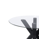 Mesa JADE Redonda Fija Cristal | MB Mobles