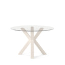 Mesa JADE Redonda Fija Cristal | MB Mobles