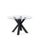 Mesa JADE Redonda Fija Cristal | MB Mobles
