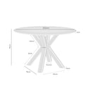 Mesa JADE Redonda Fija Cristal | MB Mobles