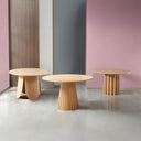 Mesa FATIMA 120 Redonda Fija Roble | MB Mobles